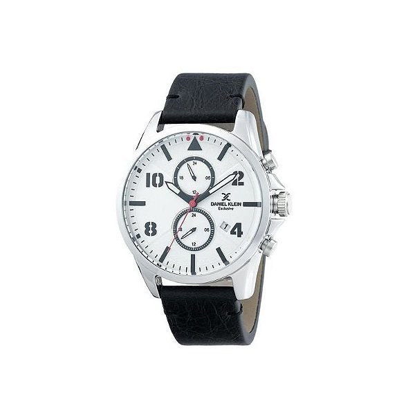 Relógio Analógico Masculino Daniel Klein DK.1.12344 em Preto e Prata