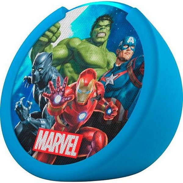 Caixa de Som Echo Pop Kids - Alexa - 1ª Geração - Wi-Fi/Bluetooth - Marvel Avengers