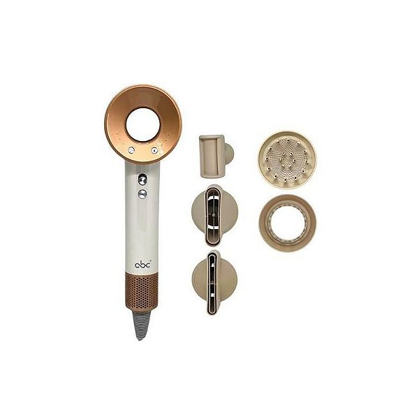 Secador ABC A3005 5 em 1 110V Branco/Dourado - Super Efeito Styling