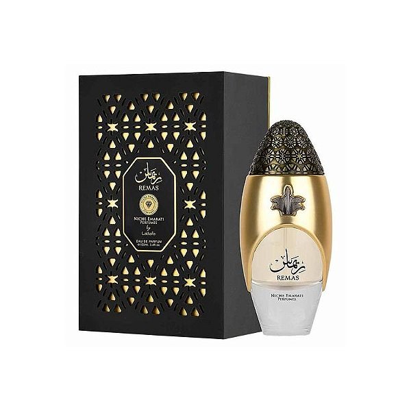 Perfume Niche Emarati Remas Lattafa Unissex 100ML - Elegância e Sofisticação