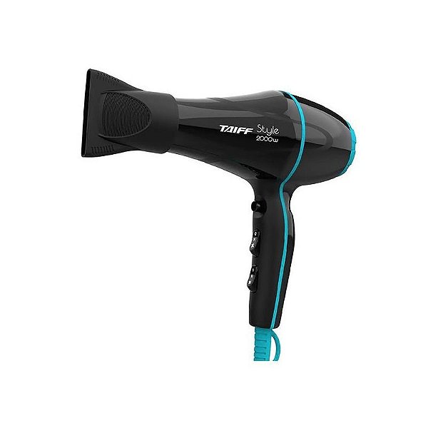 Secador de Cabelo Taiff Professional 2000W – Preto e Azul 220-230V 50/60Hz