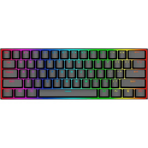 Teclado Gamer Redragon DragonBorn K630RGB com Fio - Switch Vermelho - Inglês