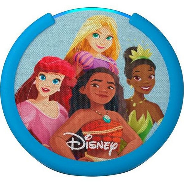 Caixa de Som Inteligente Amazon Echo Dot Pop Kids - Princesas Disney