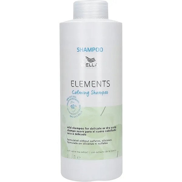Shampoo Calmante Wella Elements 1L para Cabelos Sensíveis