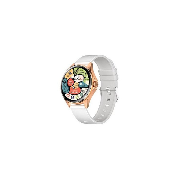 Relógio Inteligente FTX AM12-RGW 49MM - Rosa Dourado/Cinza