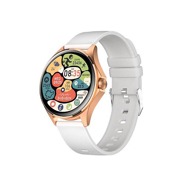 Smartwatch FTX AM12-RGW - Dourado Rosa e Cinza Elegante