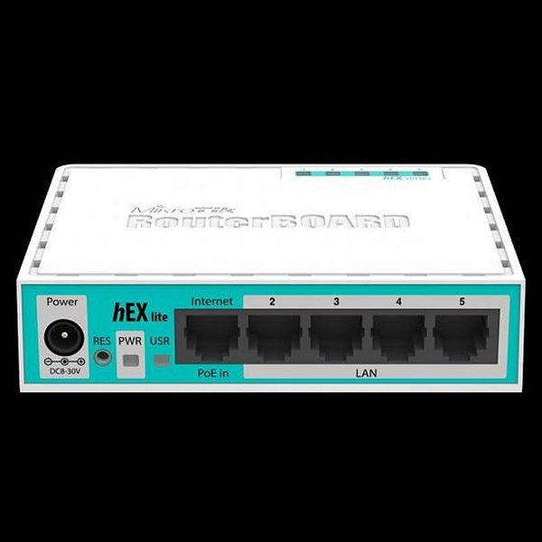 Roteador Mikrotik RB750R2 Hex Lite 850MHz 64MB de Alto Desempenho