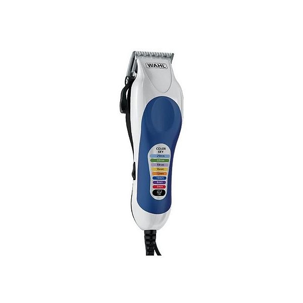Cortador De Cabelo Wahl Color Pro 79400-608 Com 20 Peças - Branco/Azul