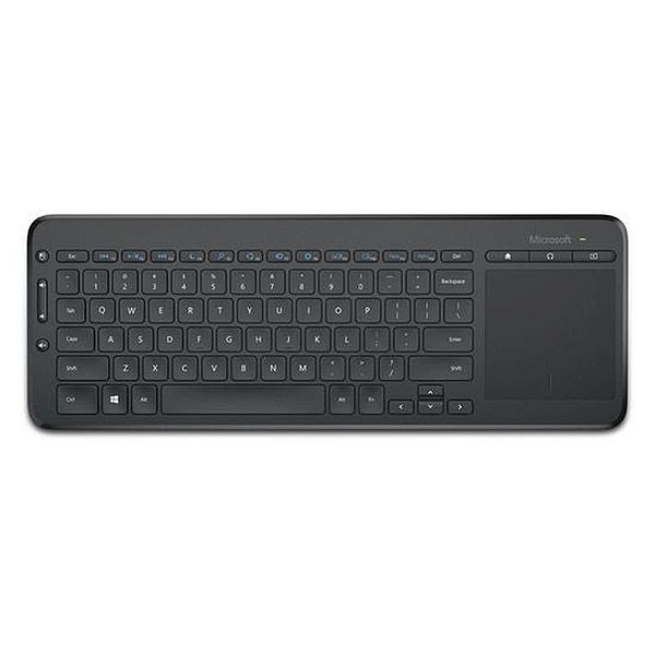 Teclado Wireless Microsoft Computador All In One Ingles N9Z 00001 Preto