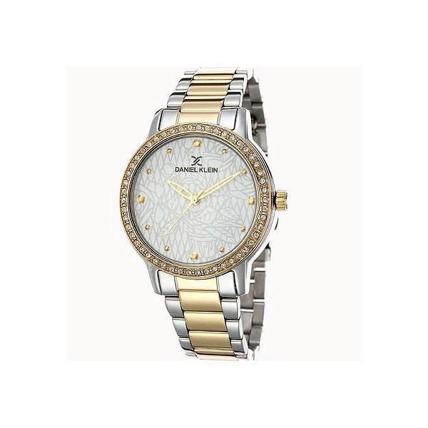 Relógio Feminino Luxuoso DK Prata/Dourado