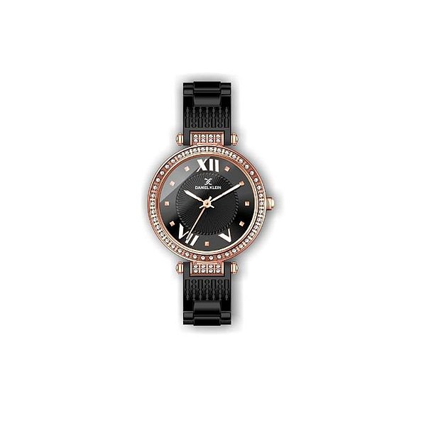 Relógio Feminino Premium Preto/Ouro DK.1.12293-5 Daniel Klein