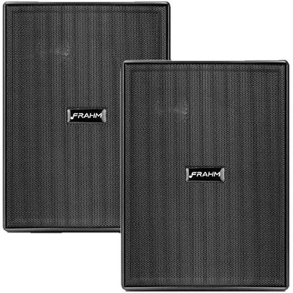 Caixa de Som Passiva Frahm PS200 New 30RMS Preto com Suporte - Par