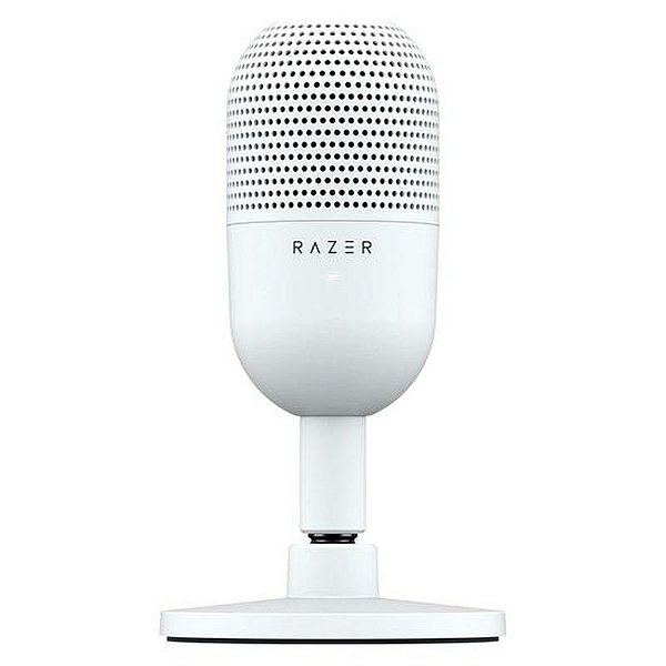 Microfone Condensador Razer Seiren V3 Mini USB-C Branco - Som Profissional Compacto