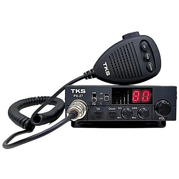 Estação de Radiocomunicação TKS PX-27 - 80 Canais - AM/FM - Cor Preta