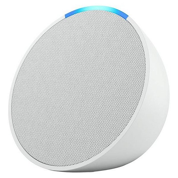 Caixa de Som Amazon Echo Pop com Alexa - 1ª Geração - Wi-Fi/Bluetooth - Branco Glacial