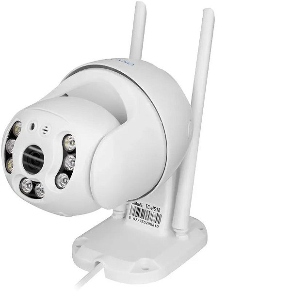 Câmera Ip Tucano Tc-Hs18 Wifi - Segurança E Monitoramento Inteligente - Branco