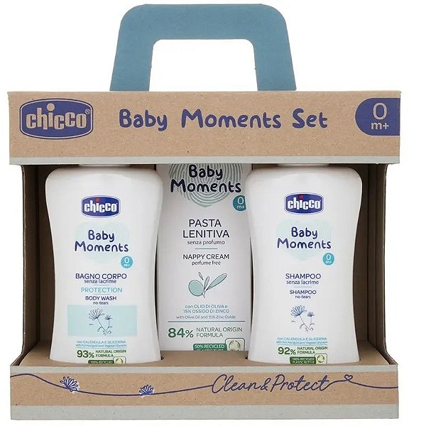 Kit Chicco Baby Moments Limpeza E Proteção Para Bebês