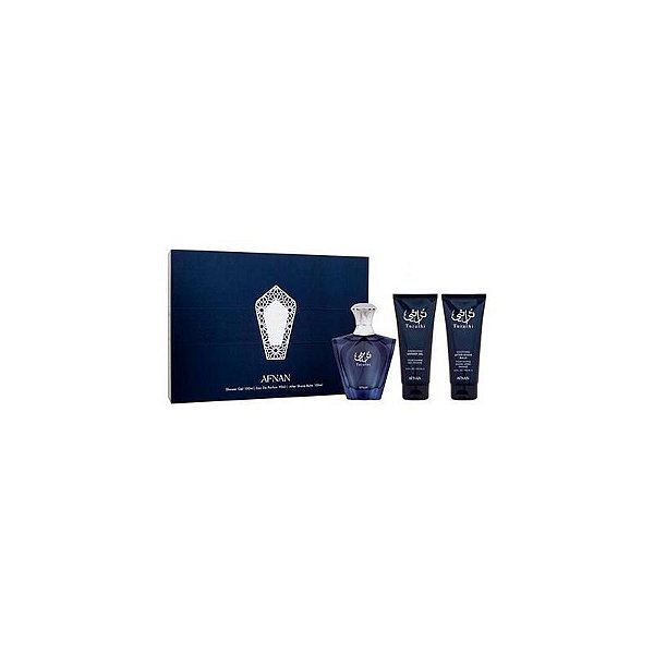 Kit de Perfume Afnan Turathi Masculino 3 peças - 90ML