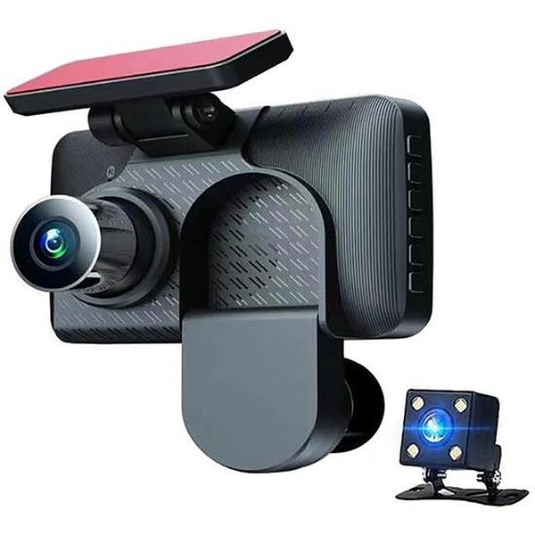Câmera Veicular SATE A-DVR005 HD com 4 Câmeras para Gravação Completa