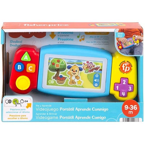 Videogame Portátil Educativo Aprende Comigo da Fisher Price - HNH13