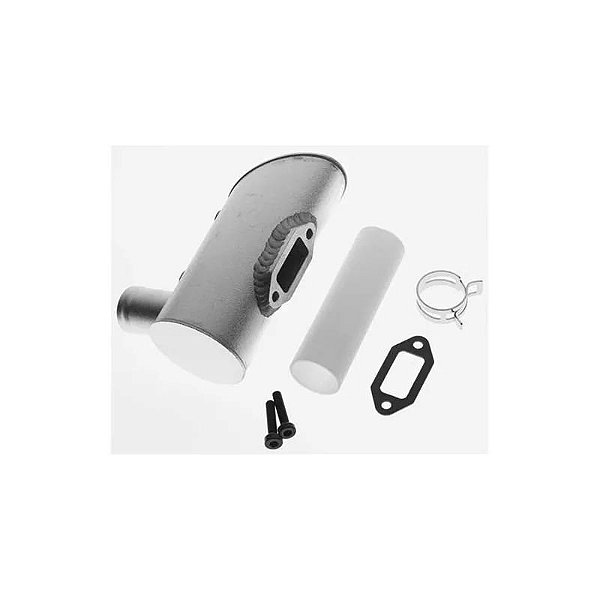 Silenciador Dle 120Cc Com Duas Entradas De 12Mm 120Y32