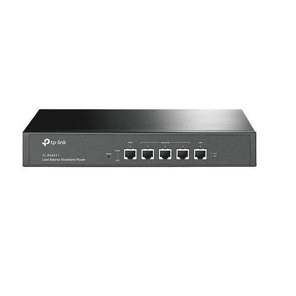 Roteador TP-Link TL-R480T 2 WAN 3 LAN 266MHz - Hub de Rede Profissional.