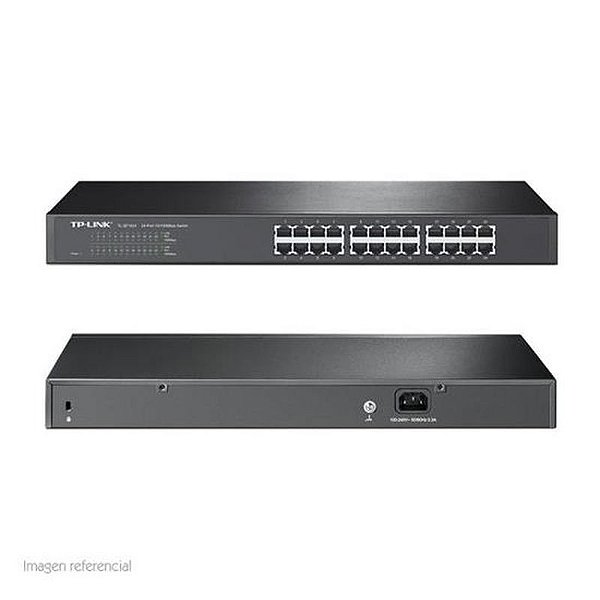 Switch 24 Portas TP-Link TL-SF1024 Fast Ethernet 10/100 com Montagem em Rack