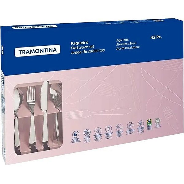 Conjunto de Talheres Tramontina - 42 Peças - Elegância e Qualidade para Sua Mesa