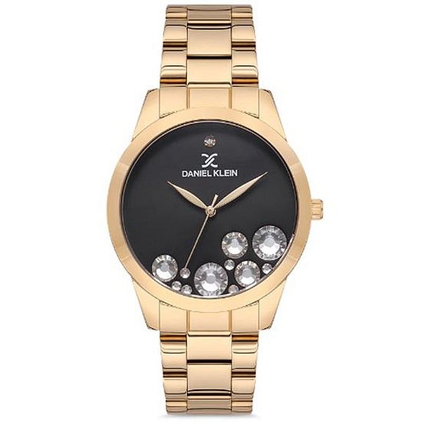 Relógio Daniel Klein DK.1.12612-2 Feminino Premium Ouro/Preto