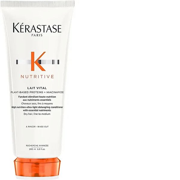 Condicionador Nutritivo Kérastase Lait Vital 200Ml Para Cabelos Secos E Sensibilizados