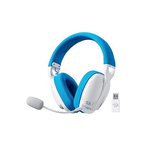 Headset Gamer Redragon Skuld Pro H878WB Sem Fio Branco