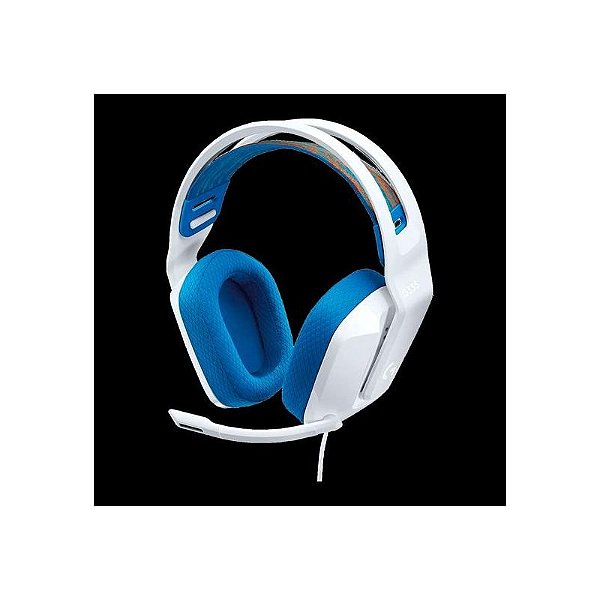 Headset Gamer Logitech G335 - Branco, Áudio Imersivo e Conforto Superior
