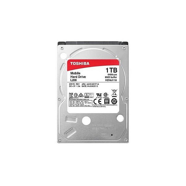 HDD Toshiba 1TB 2.5 SATA 3 para Notebook - HDWL110UZSVA