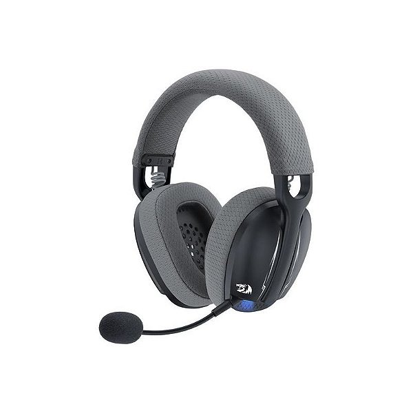 Fone Gamer Sem Fio Redragon H878BG Skuld Pro - Preto e Cinza