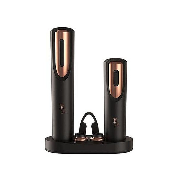 Abridor de Vinhos Elétrico Berlinger Haus Preto com Design Moderno