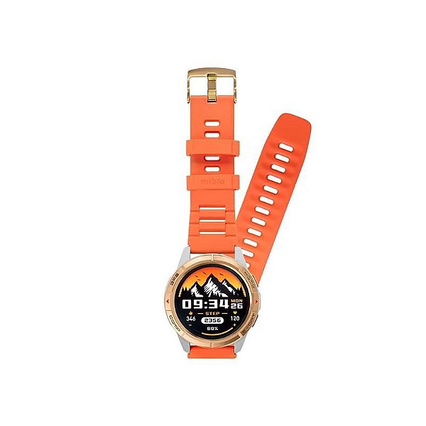 Smartwatch Mibro Gs Active Xpaw016 - Edição Especial - Laranja/Dourado