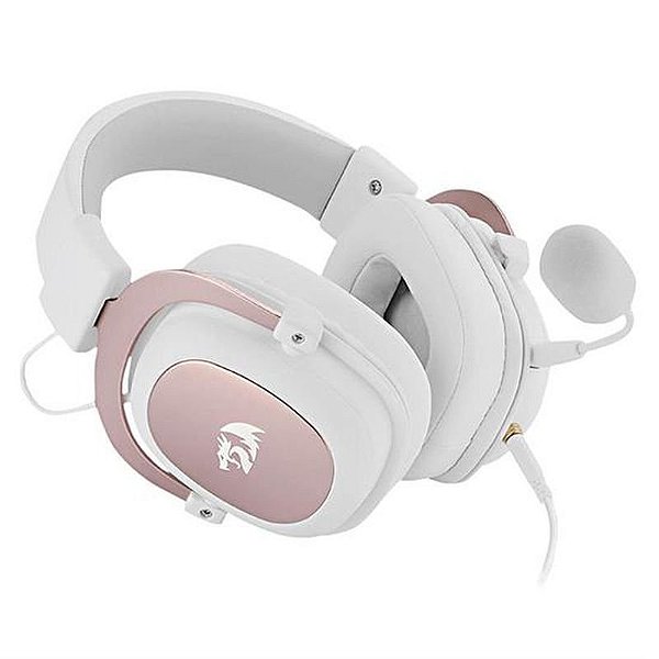 Adaptador de Áudio Fone Zeus 2 Wired Branco Redragon H510W