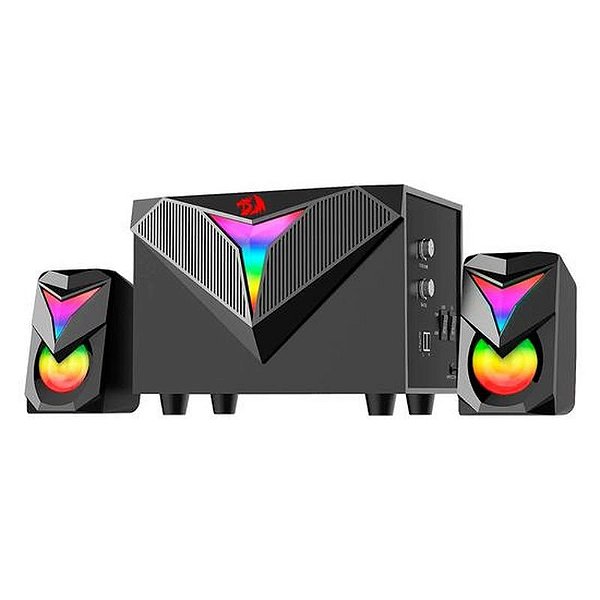 Caixas de Som Gamer Redragon Toccata GS700 com Subwoofer e Iluminação RGB - Preto