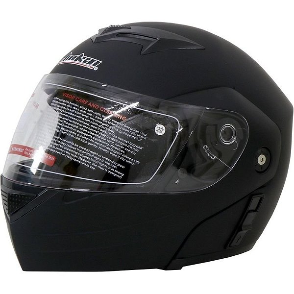 Capacete Jiekai JK-111 para Motocicleta - Preto Fosco e Estiloso