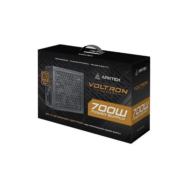 Fonte ATX Arktek 700W 80PLUS Bronze - Potência e Eficiência para seu PC