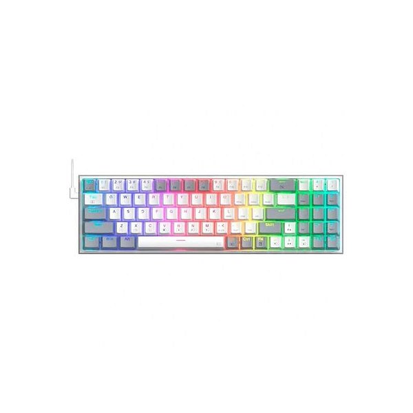 Teclado Mecânico RGB Redragon Pollux K628WG com Switches USA Red