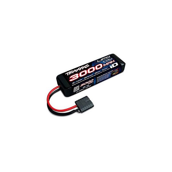 Bateria Lipo Traxxas 7.4V 3000mAh 20C 2S - Modelo 2827X para Veículos RC