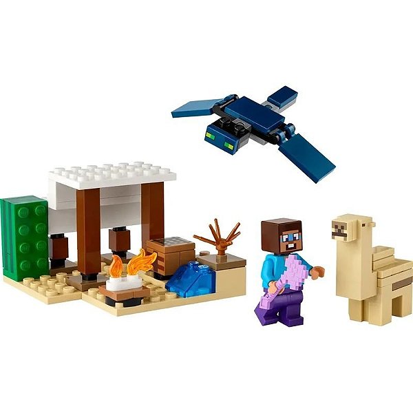 Aventura no Deserto do Steve - Kit LEGO Minecraft - 75 Peças