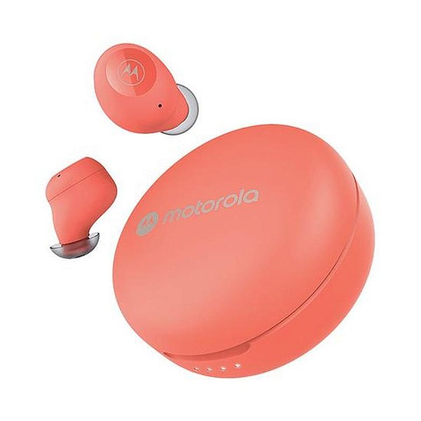 Fone Bluetooth Motorola Moto Buds 250 com Microfone - Cor Peach