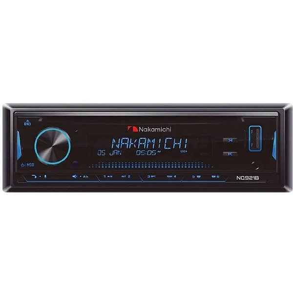Receptor de CD Nakamichi NQ921B com Bluetooth, USB, AUX, DVD e FM