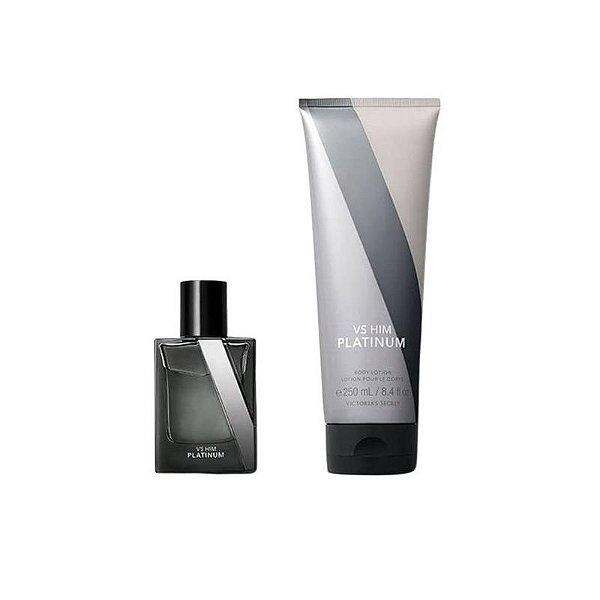 Kit Mini Fragrâncias Victoria's Secret Him Platinum - 2 Perfumes 100/75ML