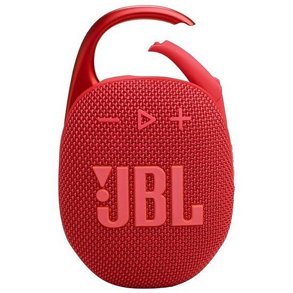 Caixa de Som Portátil JBL Clip 5 Bluetooth - Vermelho com Design Compacto