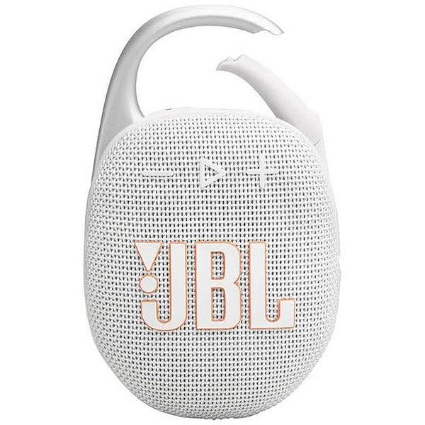 Caixa de Som Bluetooth JBL Clip 5 - Porta-voz Compacto Branco