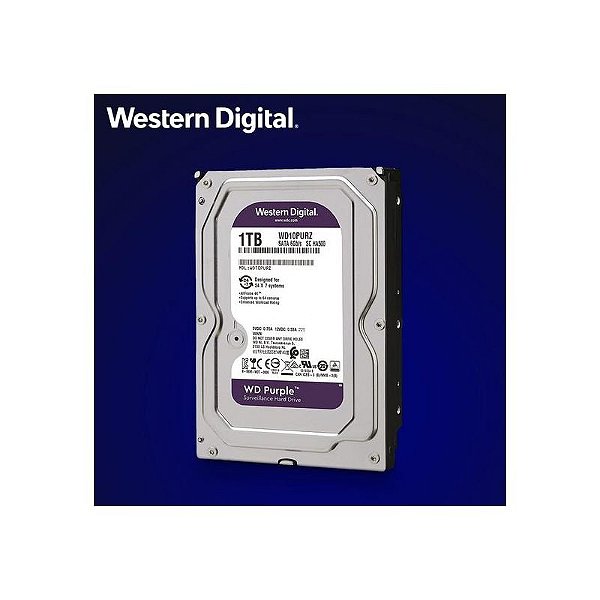 Disco Rígido WD Surveillance Purple SATA3 1TB WD10PURZ