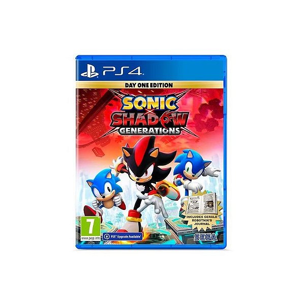 Sonic vs Shadow: Gerações para PS4 - Jogo Aventura Épica